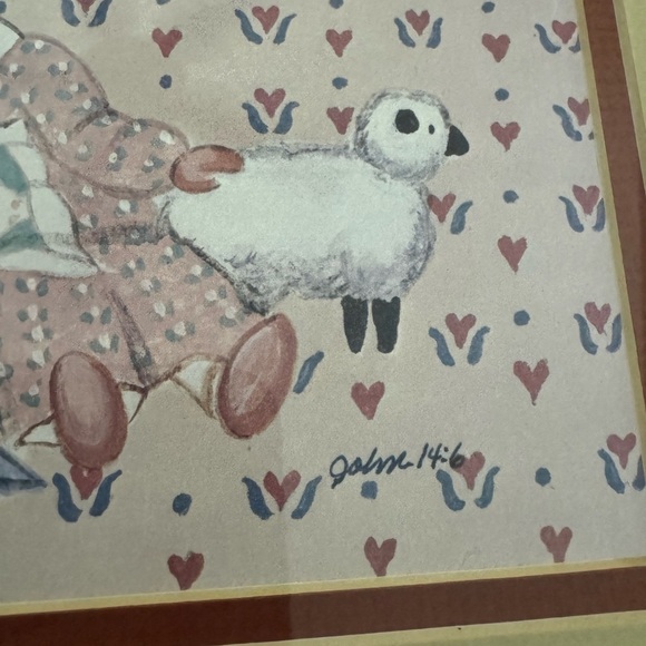 1986 Bonnie Butler Signed Print Painting Farmhouse Raggedy Anne Andy Art VTG - Picture 5 of 13